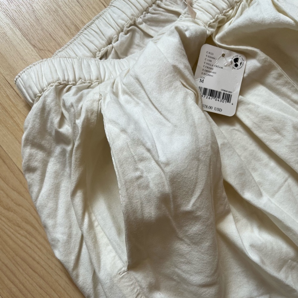 Free People Cream Wide Leg Pants - Picture 7 of 10